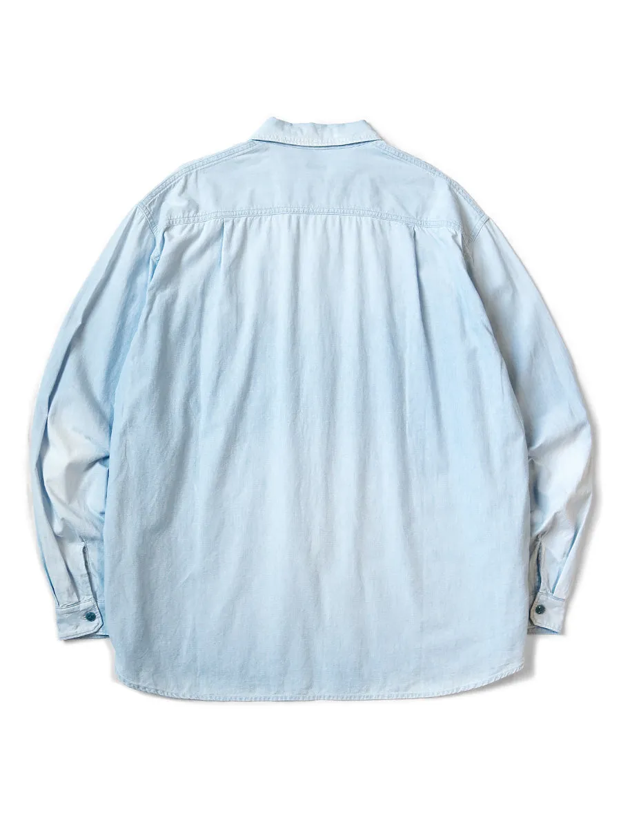 Kapital Chambray Drizzler Work Shirt long sleeves