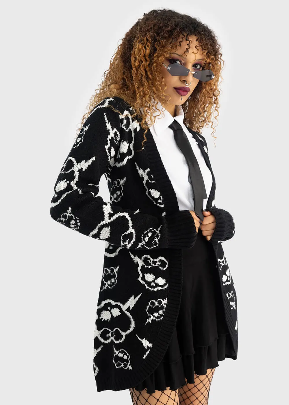 Killstar x Mattel Monster High Voltageous Cardigan Black