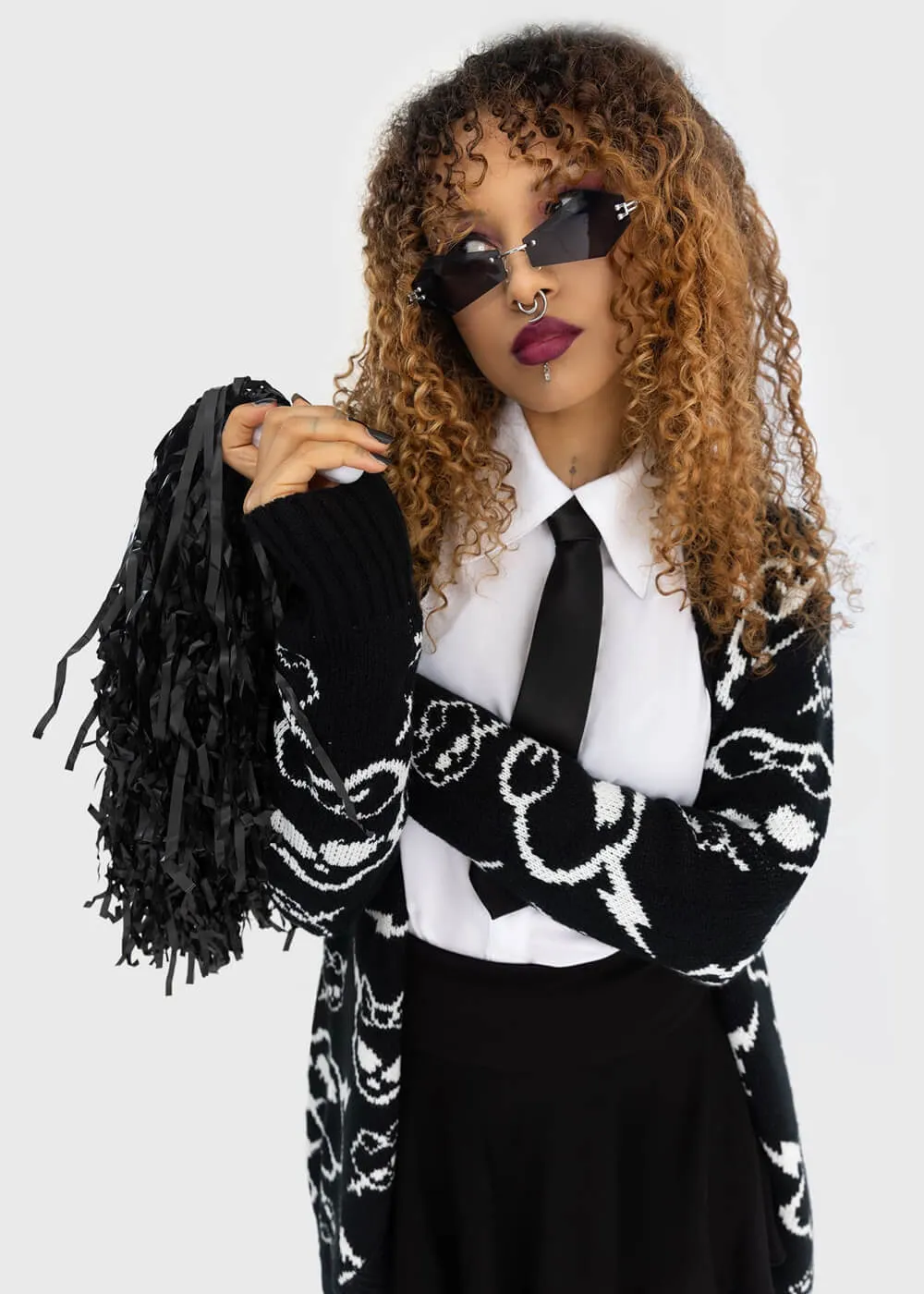 Killstar x Mattel Monster High Voltageous Cardigan Black