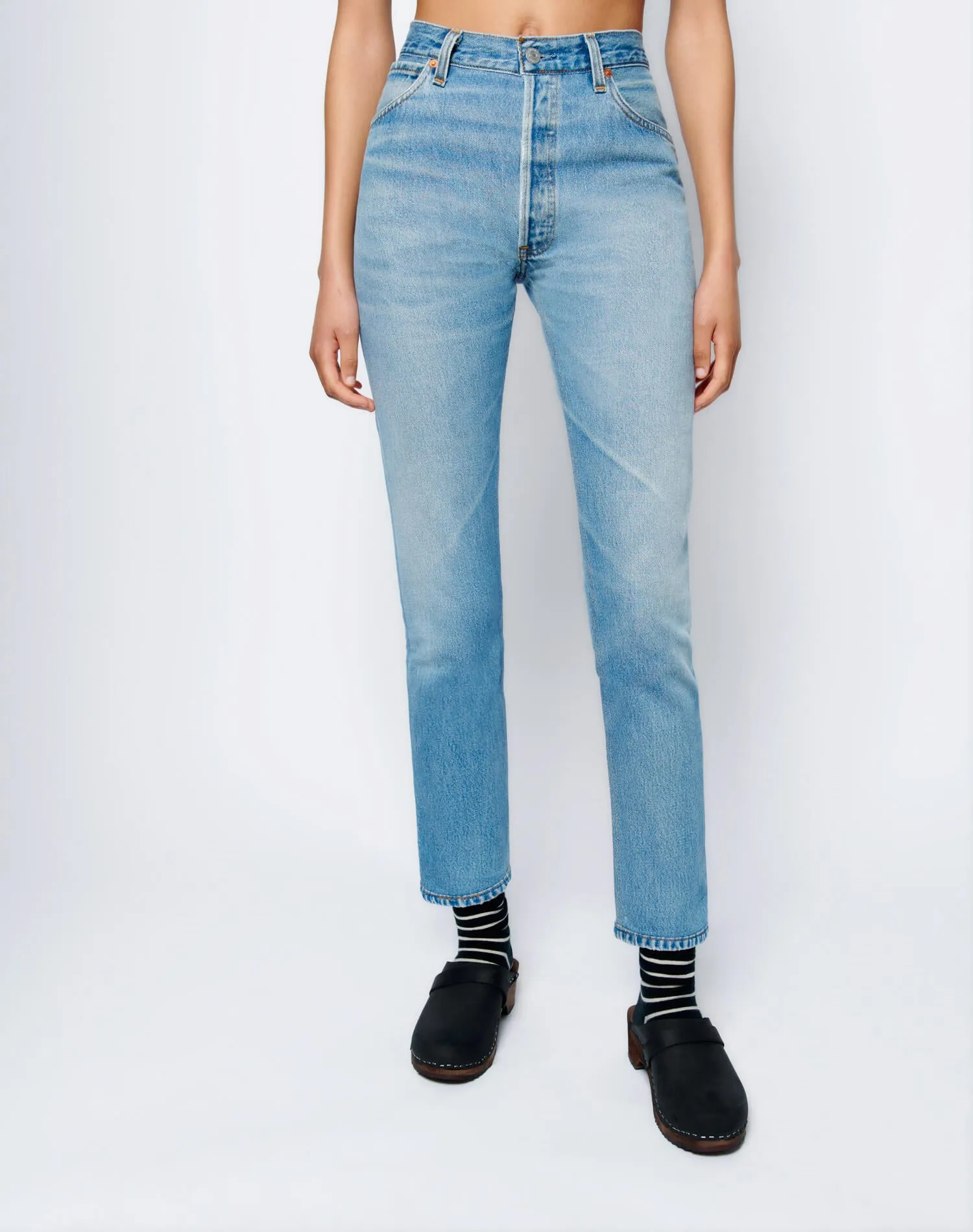 Levi's High Rise Ankle Crop - Indigo