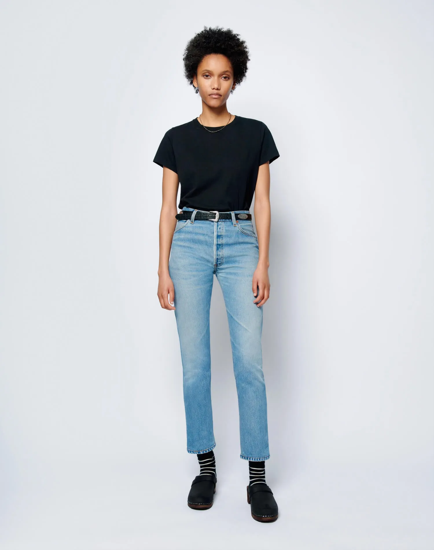 Levi's High Rise Ankle Crop - Indigo