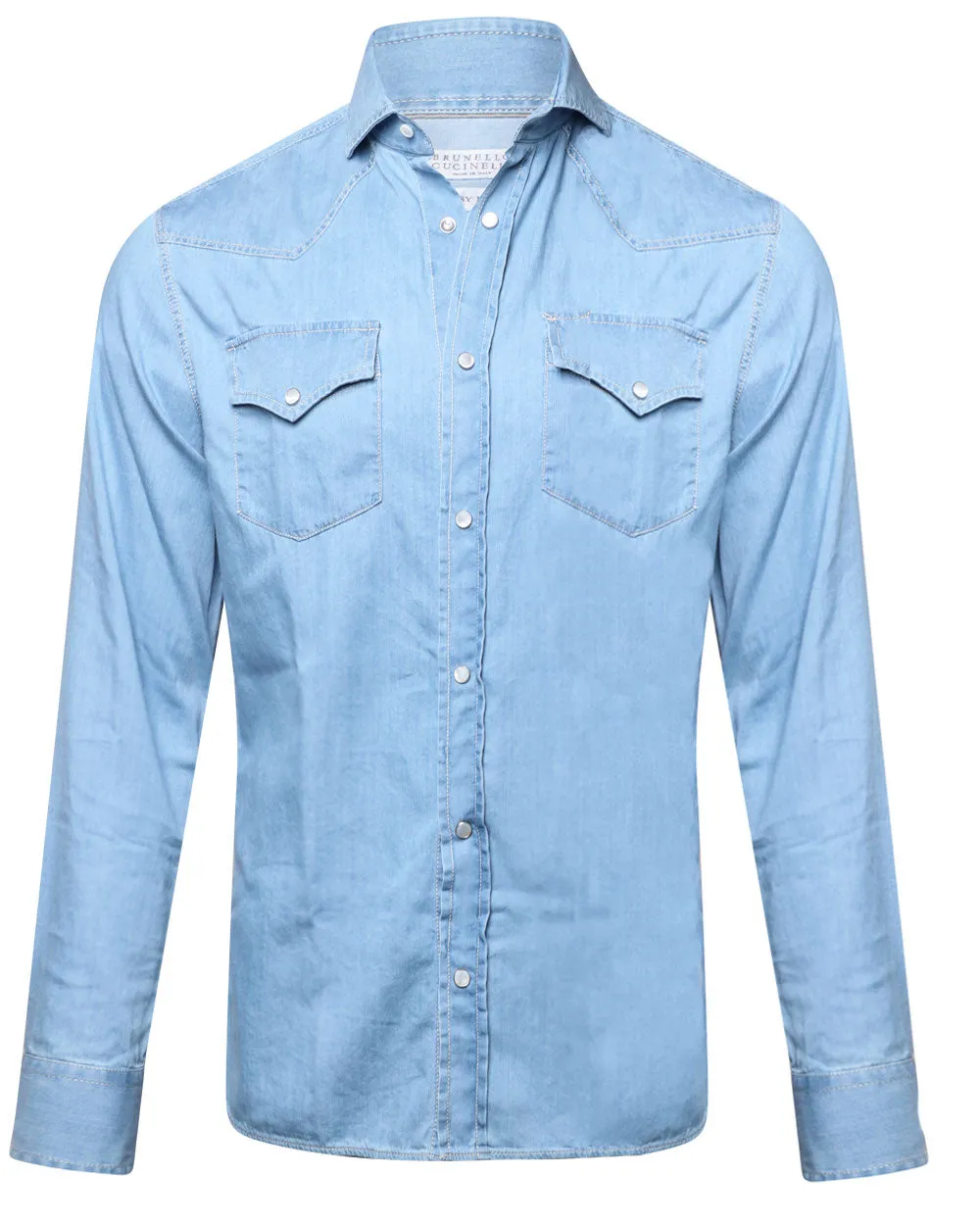 Light Wash Denim Sportshirt