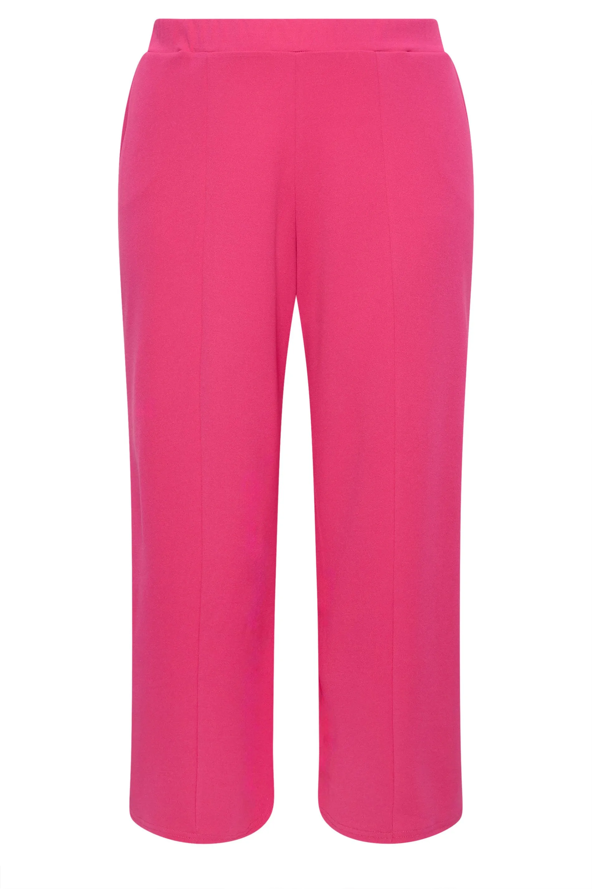 LIMITED COLLECTION Curve Pink Wide Leg Trousers