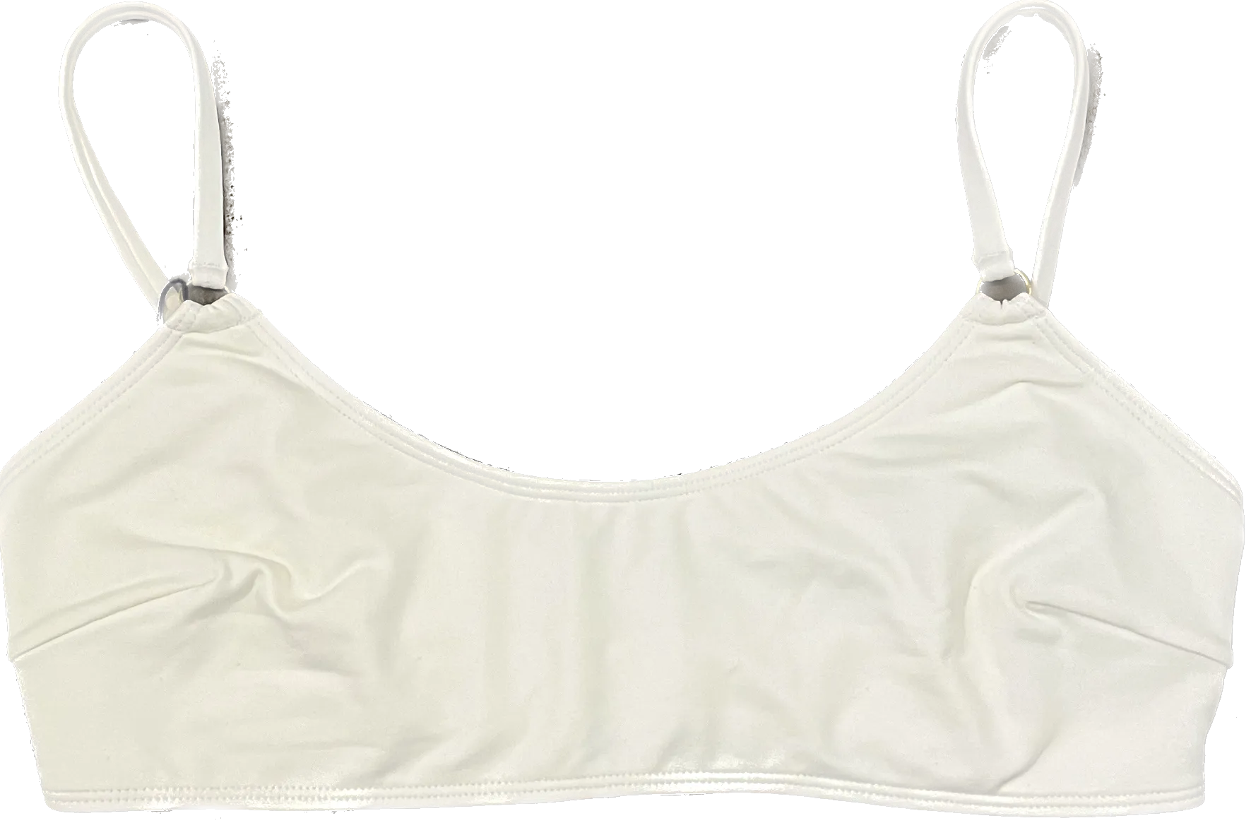 LN Knits - Classic Dominga Bikini Top - White