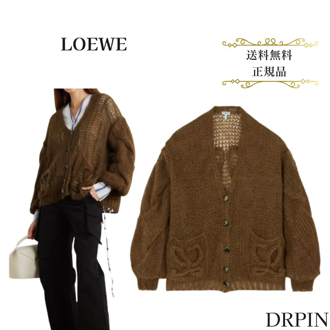 LOEWE  |Street Style Long Sleeves Plain Cardigans