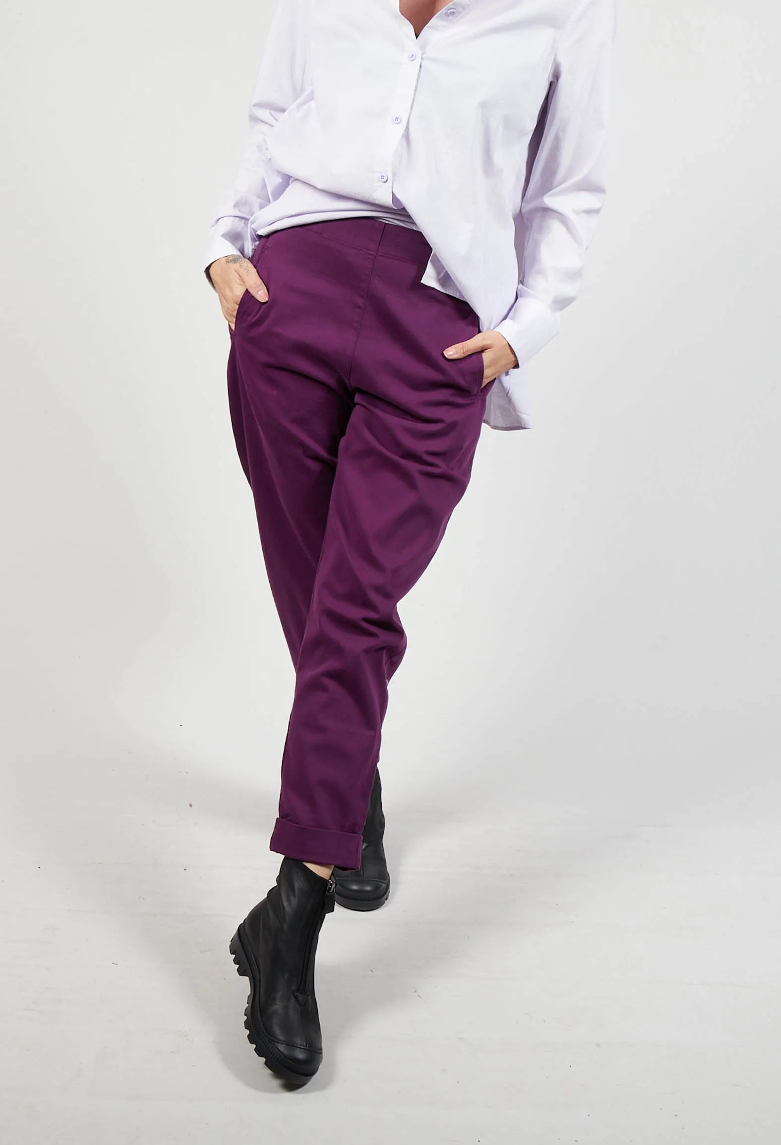 Long Geisha Pants in Violet