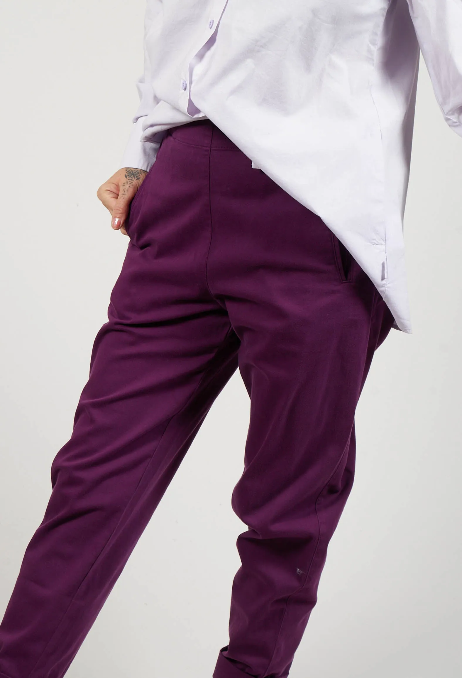 Long Geisha Pants in Violet