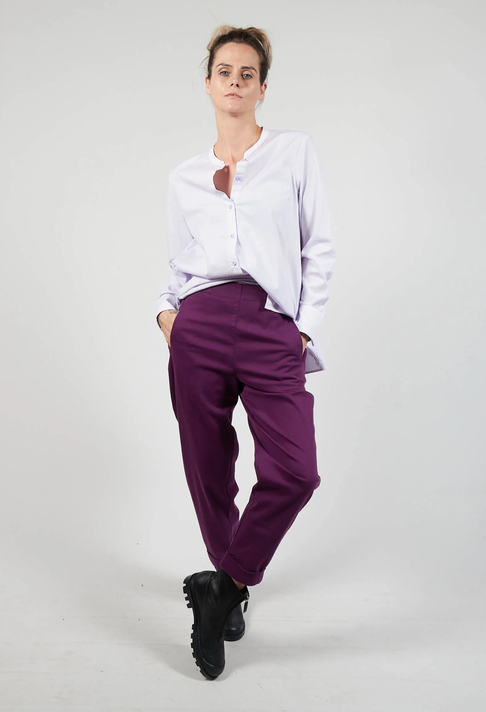 Long Geisha Pants in Violet