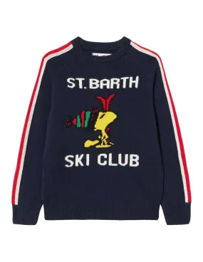 Maglione MC2 Saint Barth bimbo Douglas Woodstock ski club blu AI22