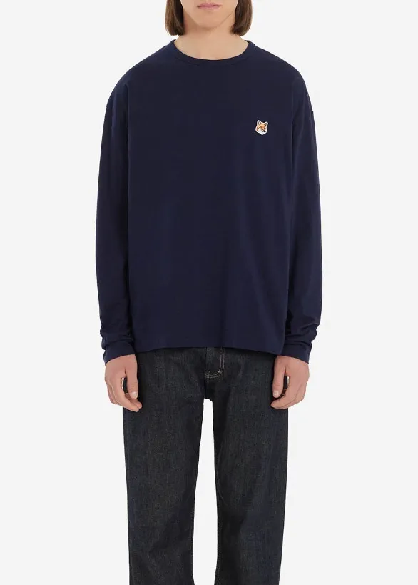 MAISON KITSUNE  |Crew Neck Pullovers Unisex Street Style U-Neck Long Sleeves