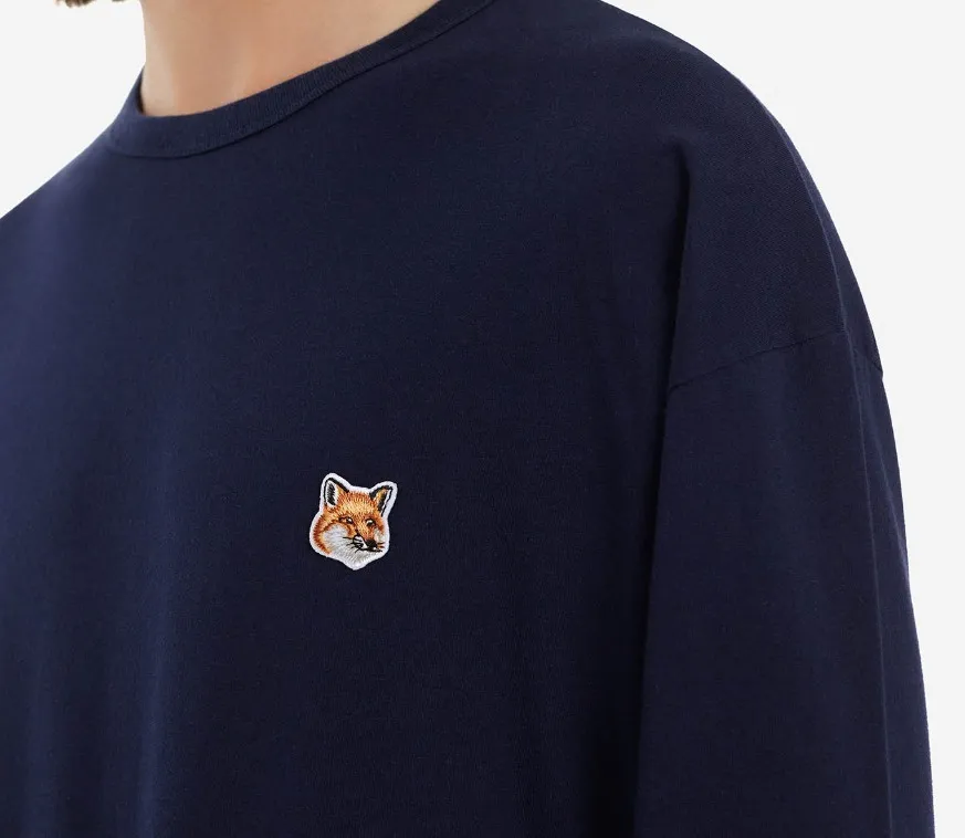 MAISON KITSUNE  |Crew Neck Pullovers Unisex Street Style U-Neck Long Sleeves