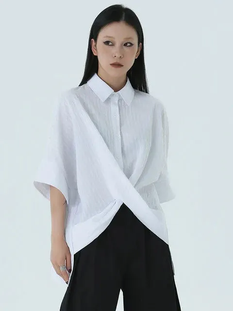 Marga Short Sleeve Blouse - White