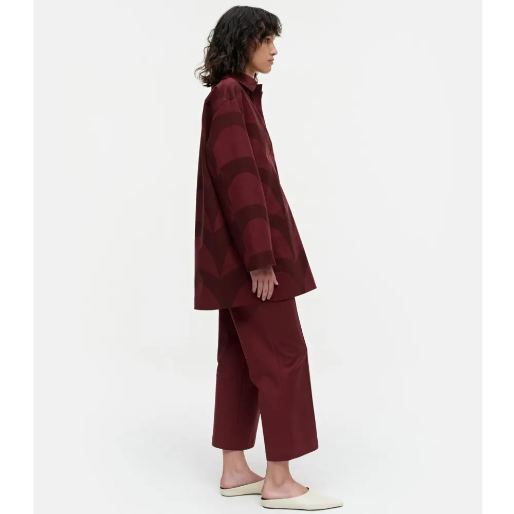 marimekko  |Long Sleeves Cotton Medium Oversized Shirts Tunics