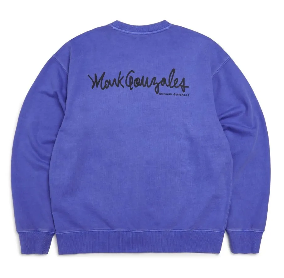 Mark Gonzales  |Unisex Street Style Long Sleeves Logo Sweatshirts