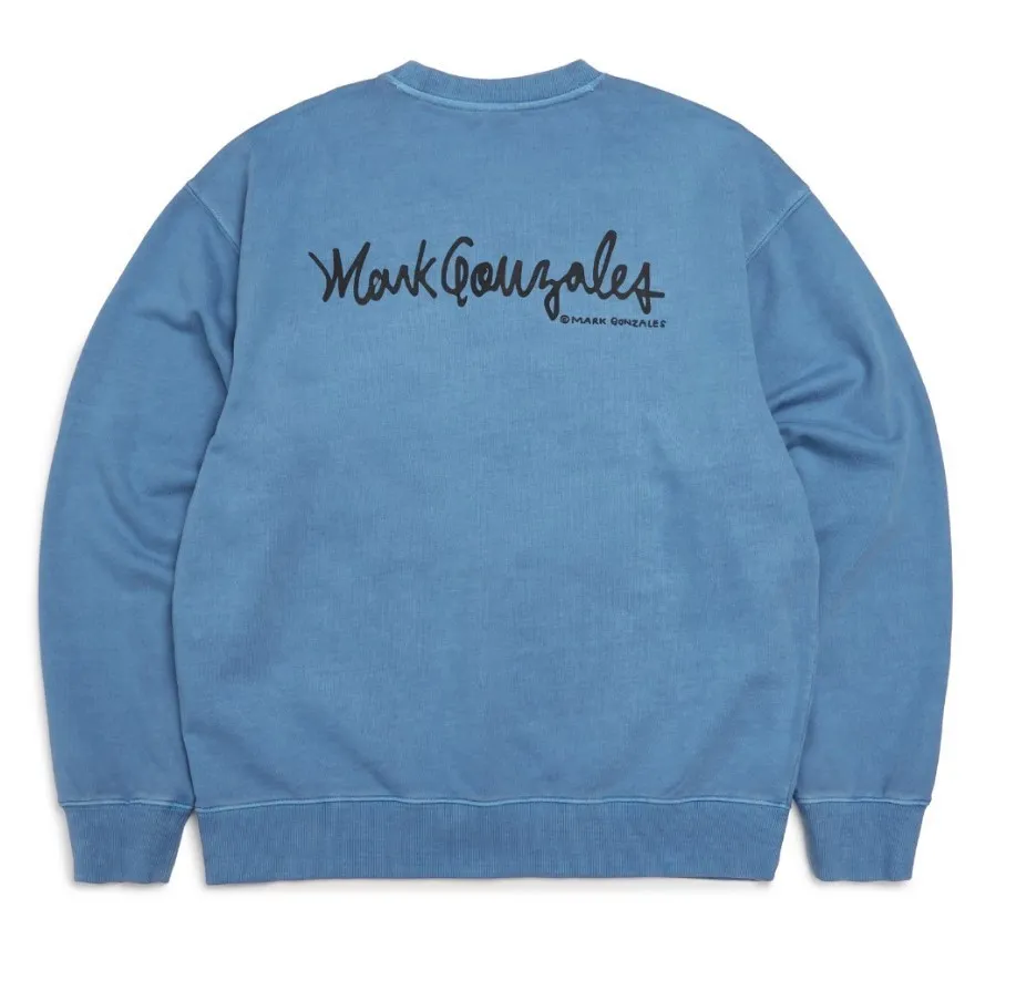 Mark Gonzales  |Unisex Street Style Long Sleeves Logo Sweatshirts