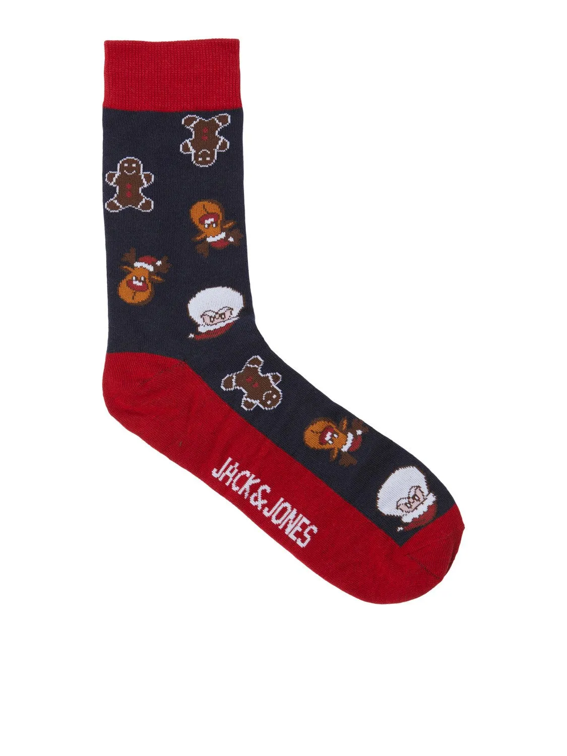 Mens Jack & Jones 'JACSWEET' Christmas/ Xmas Socks Giftbox (5-pack)