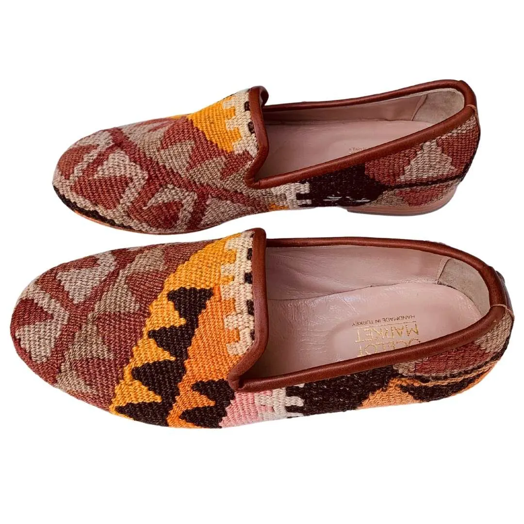 Men's Turkish Kilim Loafers | Browns, Orange