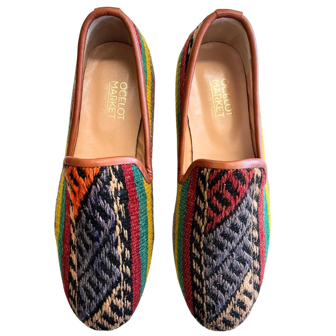 Men's Turkish Kilim Loafers | Multicolor Pattern