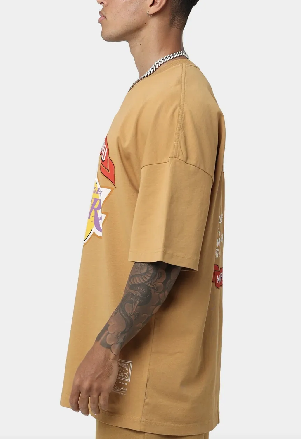 Mitchell&Ness  |Crew Neck Pullovers Street Style Plain Cotton Short Sleeves