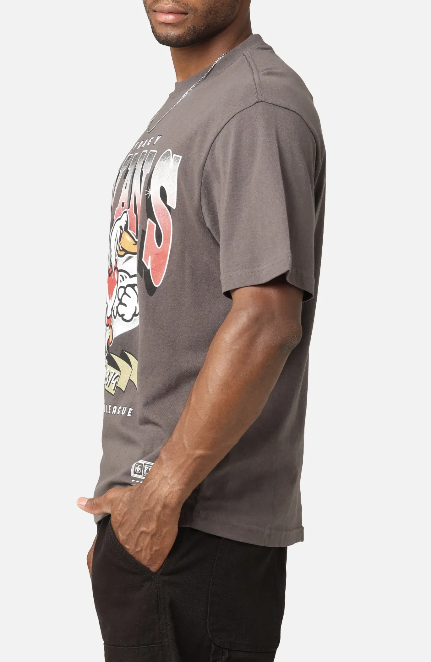 Mitchell&Ness  |Crew Neck Pullovers Street Style U-Neck Plain Cotton