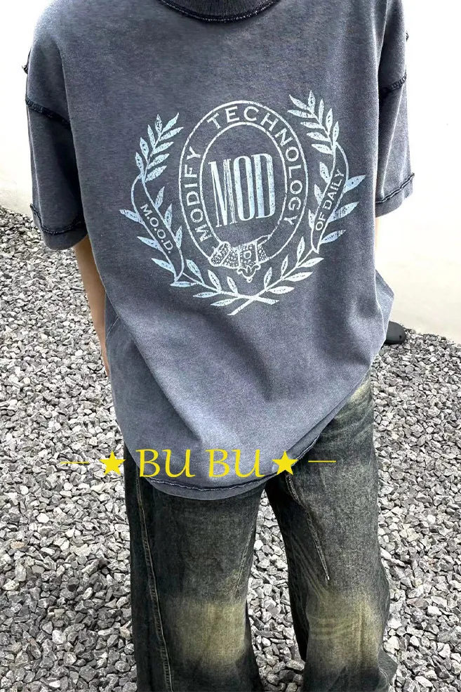 MODITEC  |Crew Neck Pullovers Monogram Unisex Blended Fabrics