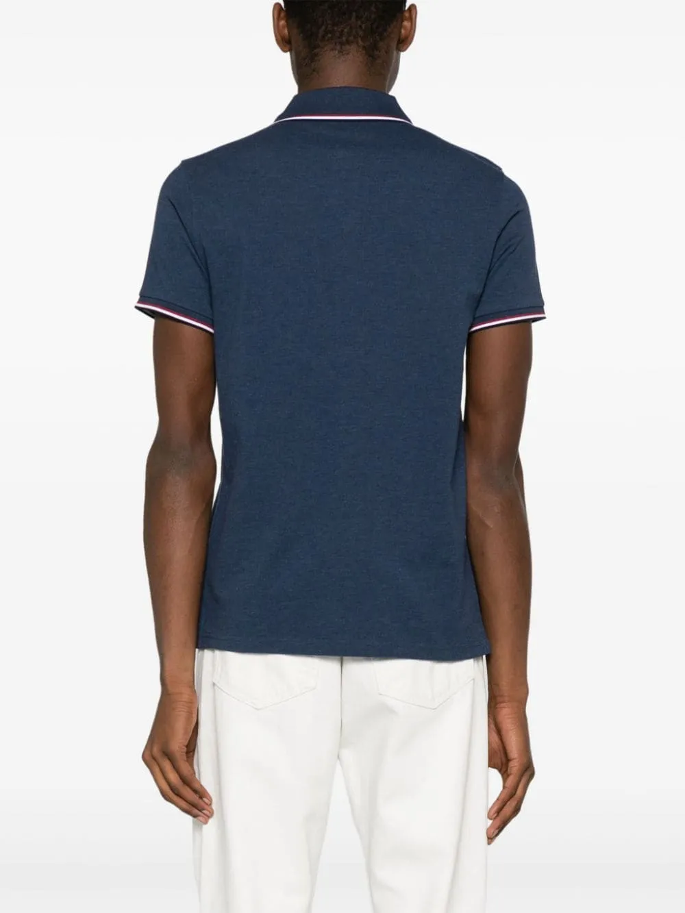 Moncler Polo bleu nuit avec logo