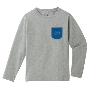 MONTBELL Kid's COTTON Long Sleeves POCKET TEE