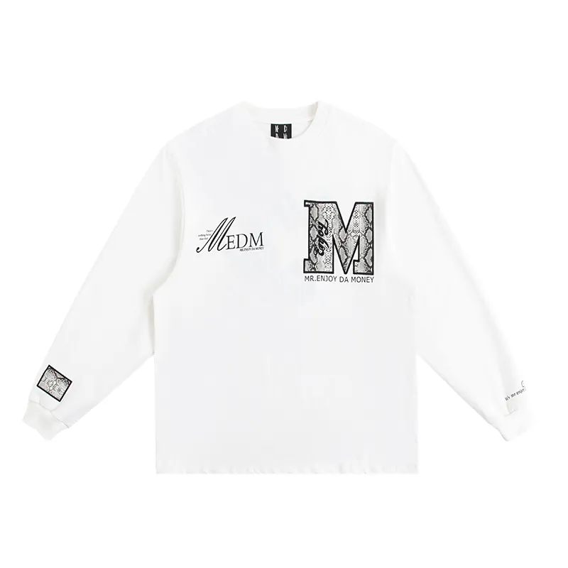 MR. ENJOY DA MONEY  |Crew Neck Pullovers Unisex Blended Fabrics Street Style