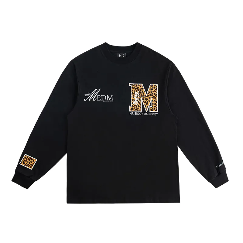 MR. ENJOY DA MONEY  |Crew Neck Pullovers Unisex Blended Fabrics Street Style