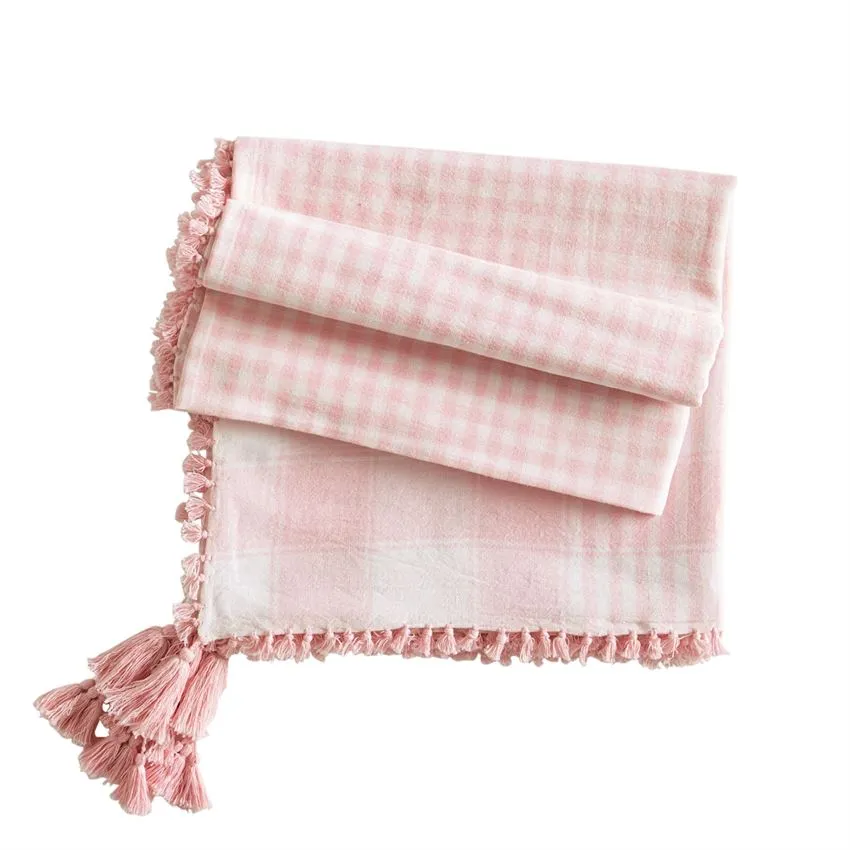 Mudpie Plaid Tassel Scarf