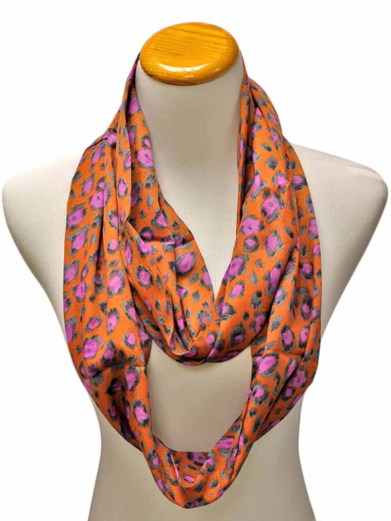 Multicolor Animal Print Infinity Scarf