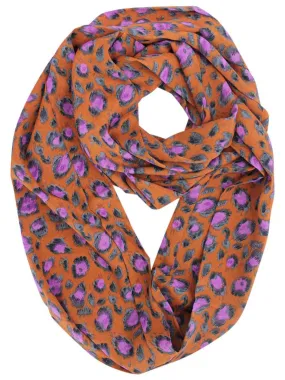 Multicolor Animal Print Infinity Scarf