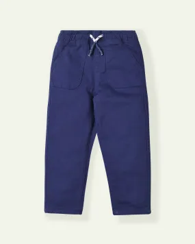 Navy Blue Pull Up Pants