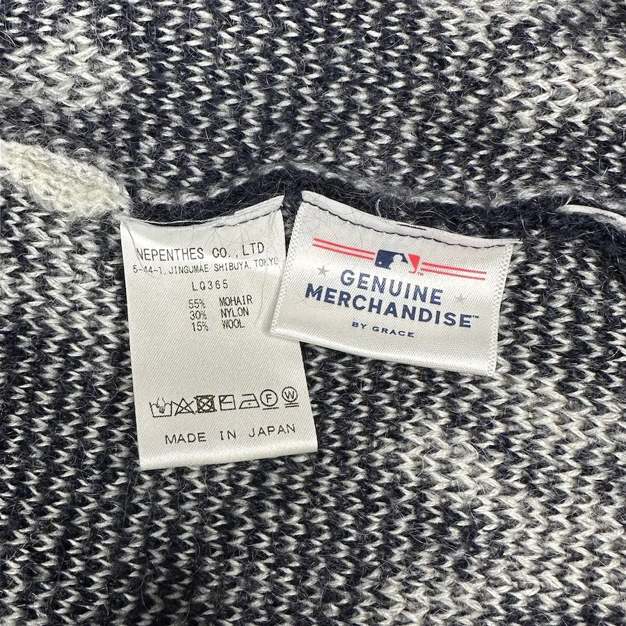 NEEDLES X BEAMS BOY MLB MOHAIR BLEND CARDIGAN