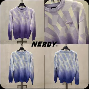 NERDY  |Unisex Street Style Long Sleeves Logo