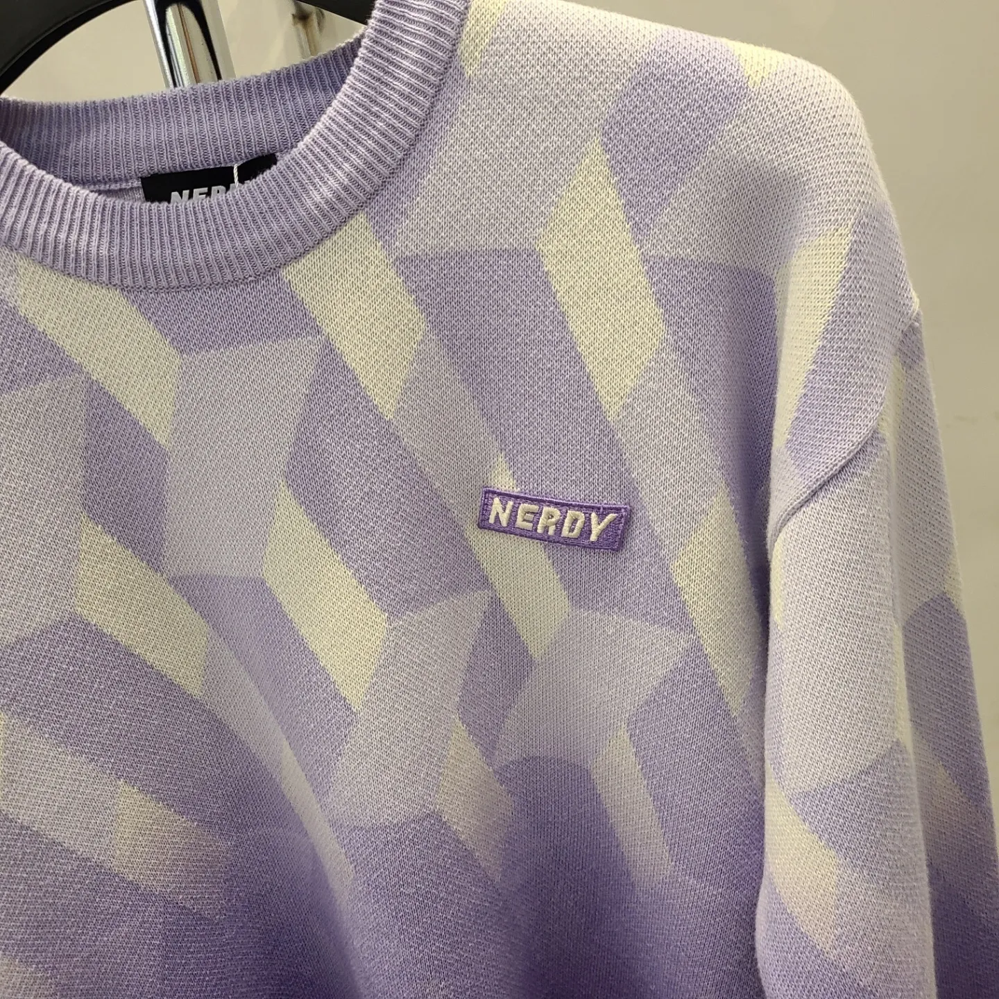 NERDY  |Unisex Street Style Long Sleeves Logo