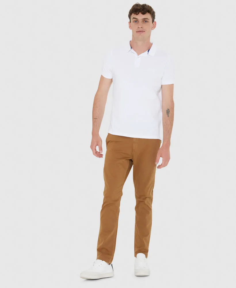 Officer Slim Chino Pants | Sandstone