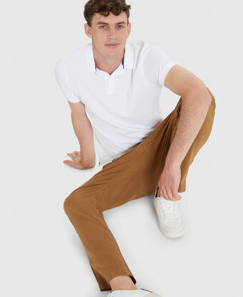 Officer Slim Chino Pants | Sandstone