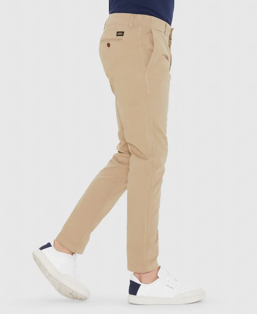 Officer Slim Chino Pants | Stonewash