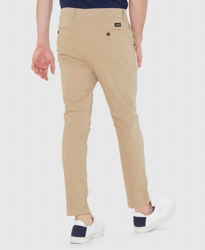 Officer Slim Chino Pants | Stonewash