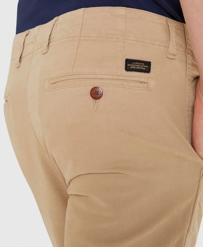 Officer Slim Chino Pants | Stonewash