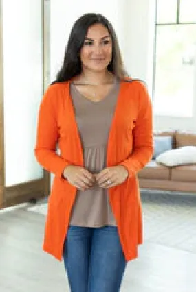 Orange cardigan