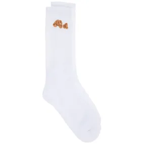 Palm Angels Logo Embroidered Socks