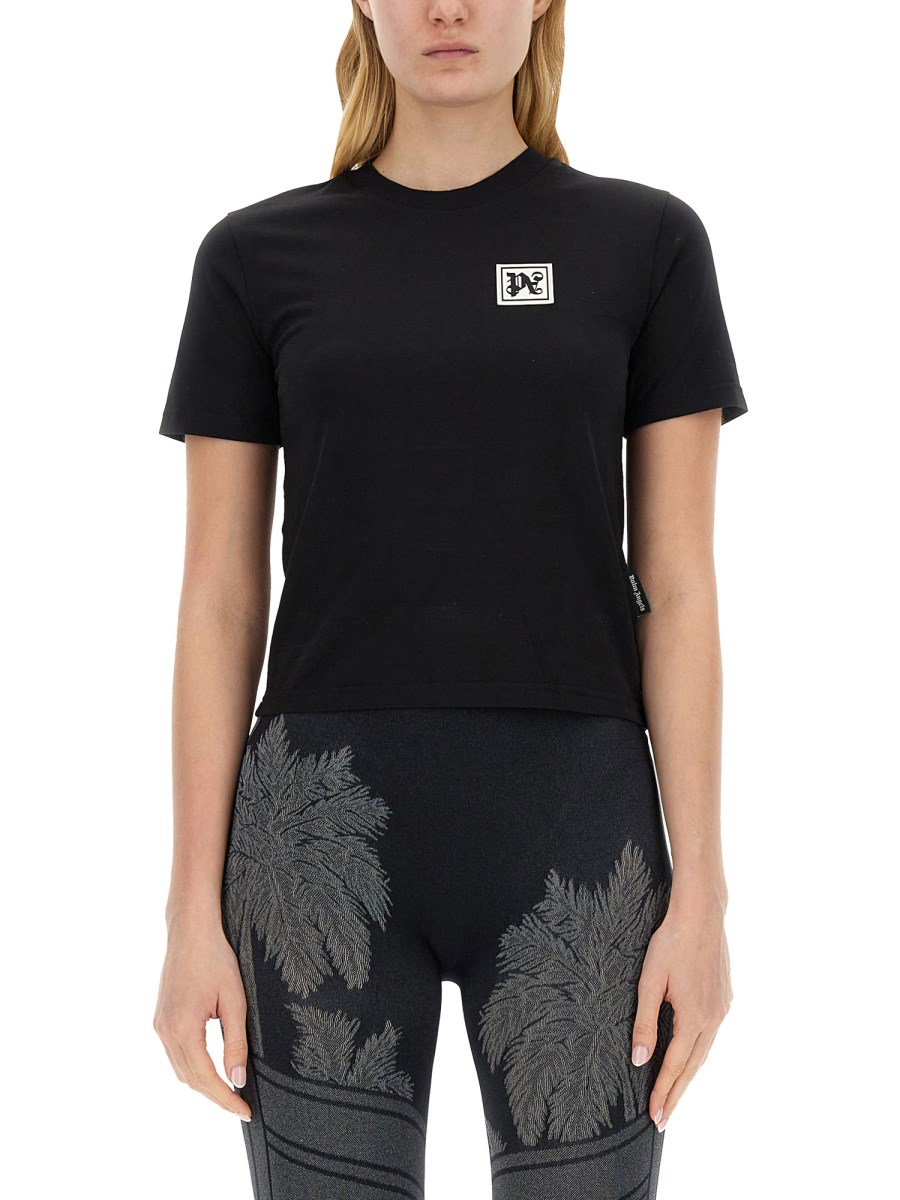 PALM ANGELS    PALM SKI CLUB TIGHT T-SHIRT