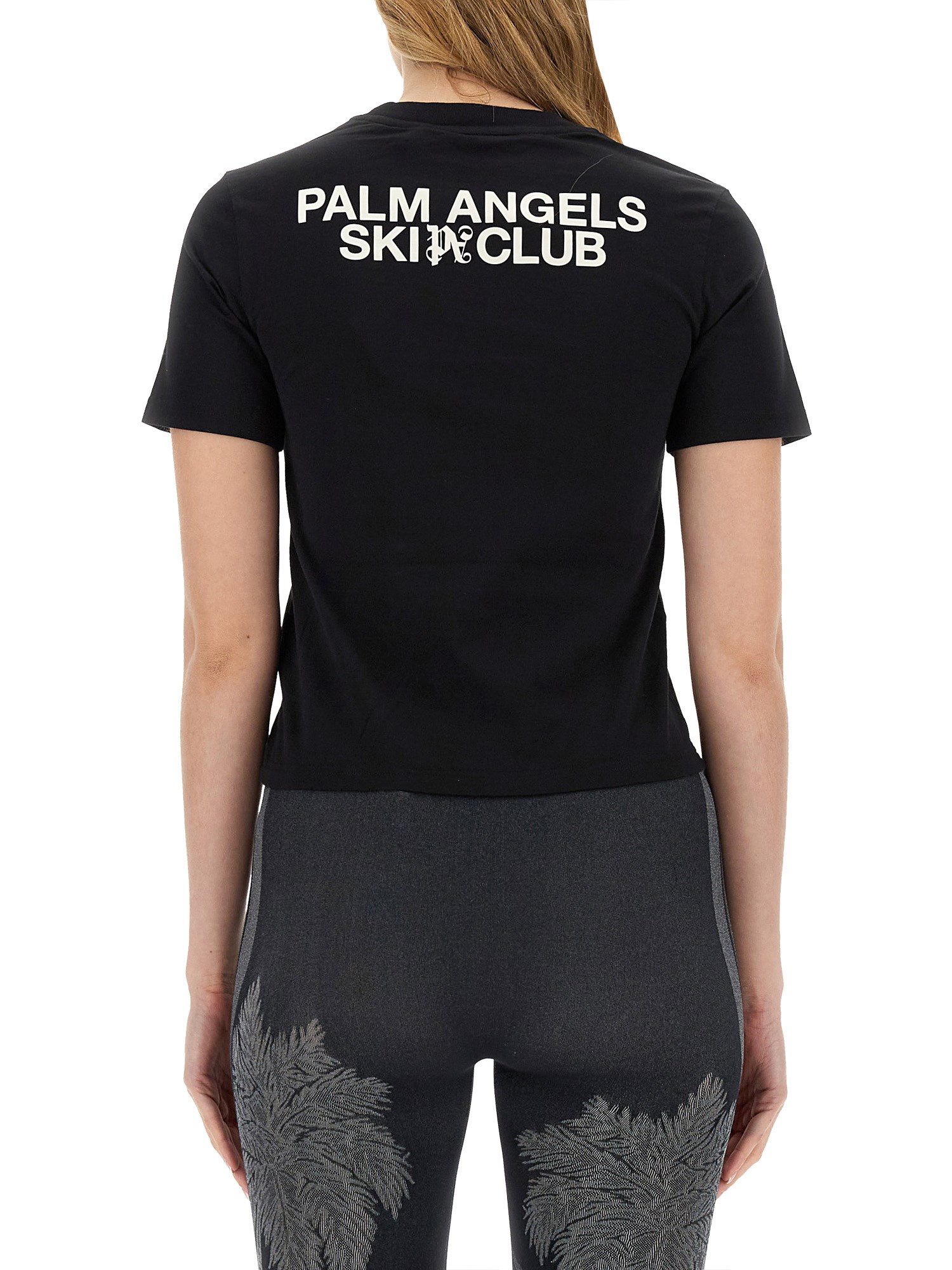 PALM ANGELS    PALM SKI CLUB TIGHT T-SHIRT