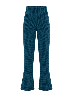 Pantalone flare in tessuto Eco Jacquard - Fant. Reflecting Pond