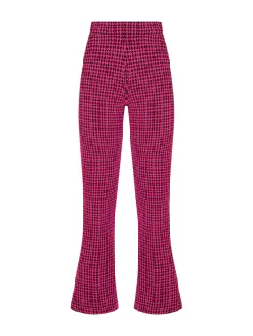 Pantalone flare in tessuto Eco Jacquard - Fant.Fuchsia Purple