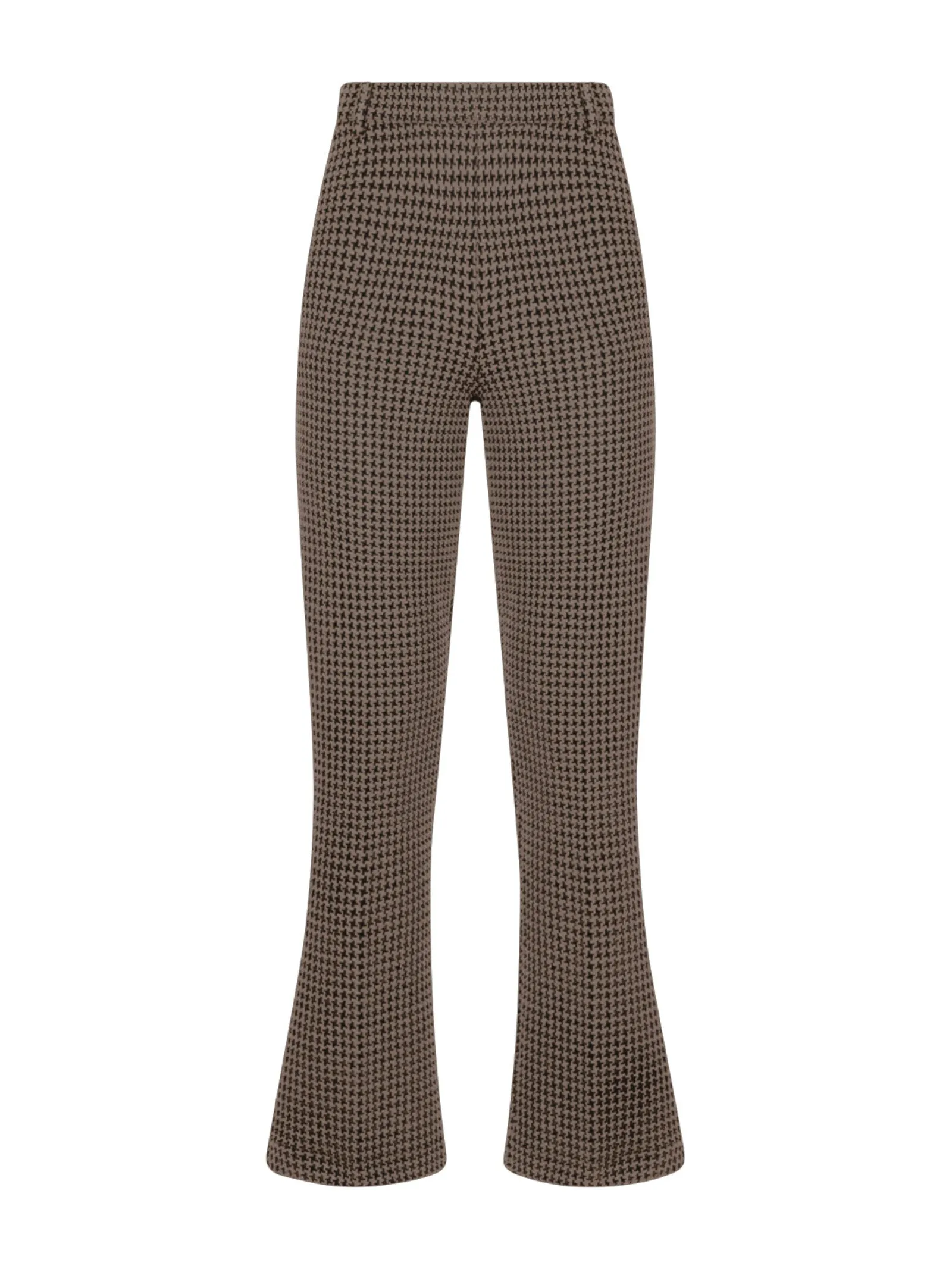 Pantalone flare in tessuto Eco Jacquard - FANT.PINE BARK