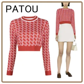 PATOU  |U-Neck Long Sleeves V-neck & Crew neck