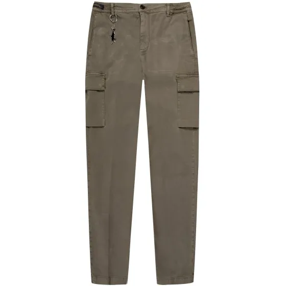 Paul & Shark Drawcord Cargo Trousers Grey/Green